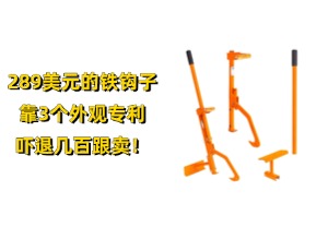 289美元的铁钩子，靠3个外观专利吓退几百跟卖！
